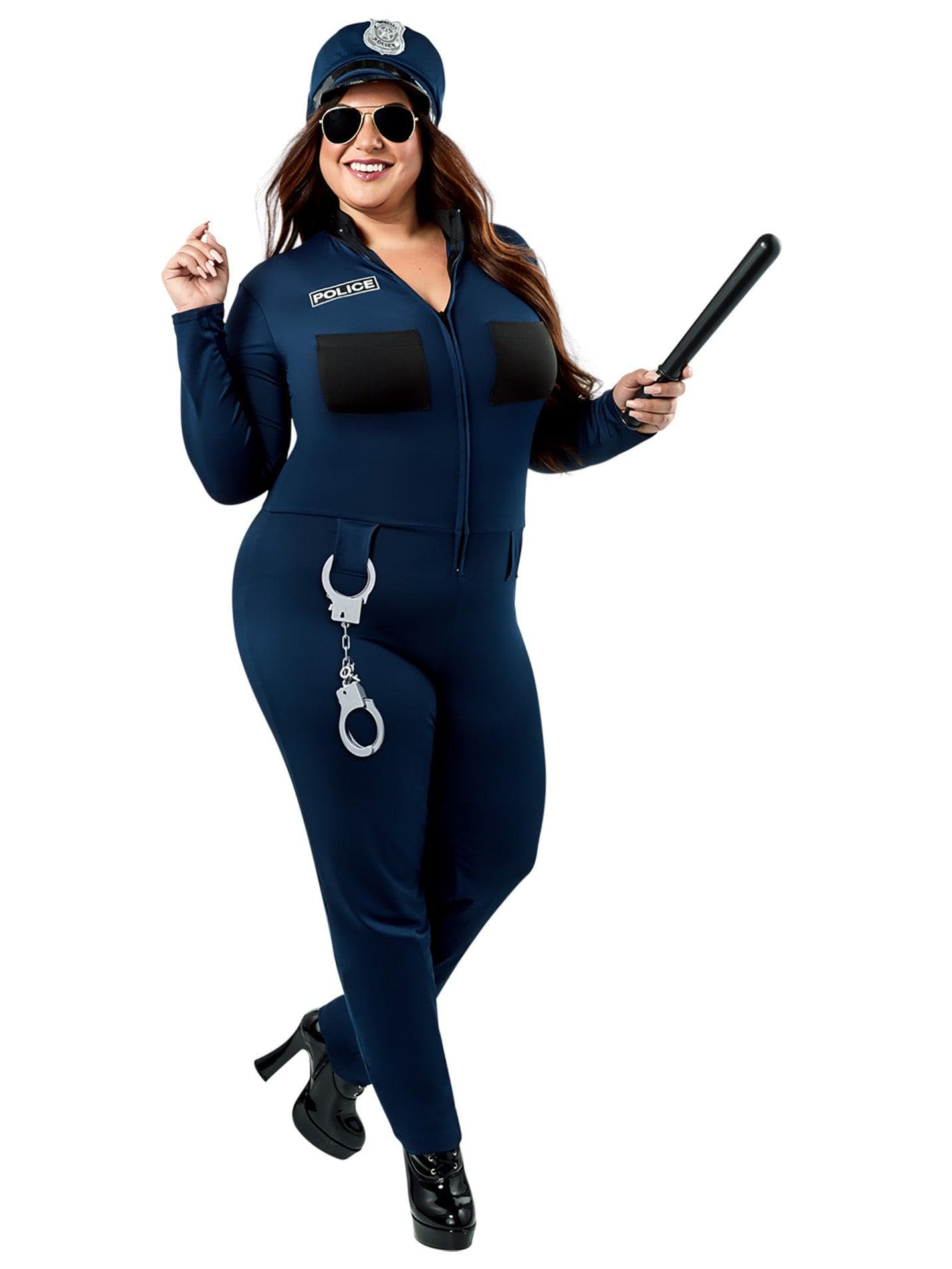 Adult Sexy Cop Plus Costume - costumes.com