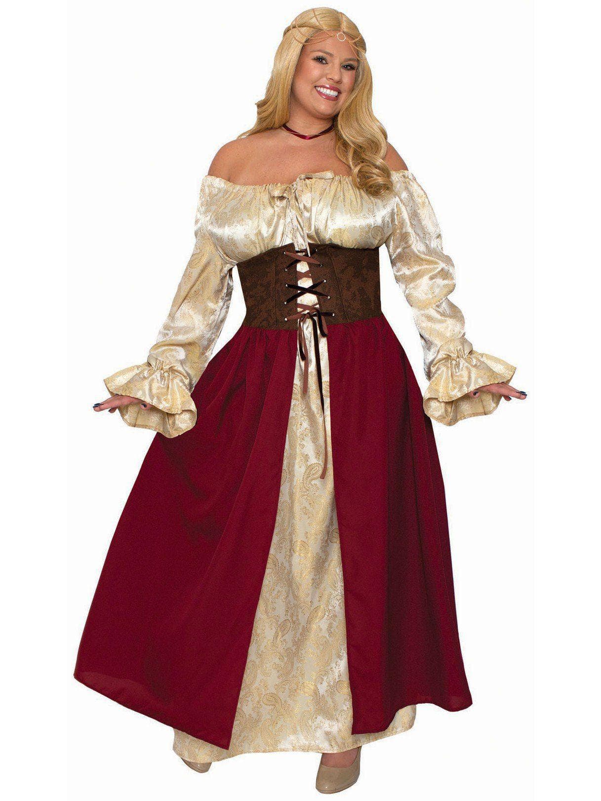 Adult Medieval Wench Plus Costume - costumes.com