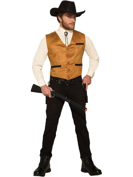 Adult Cowboy Vest Male Costume