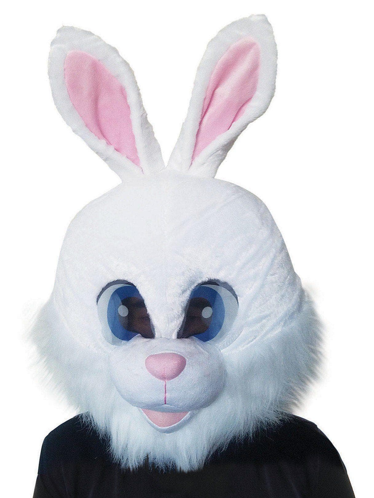 Adult White Plush Bunny Mascot Mask - costumes.com