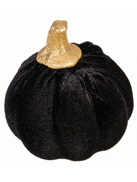 Velvet Pumpkins Assorted Orange, Black And Purple 3pc