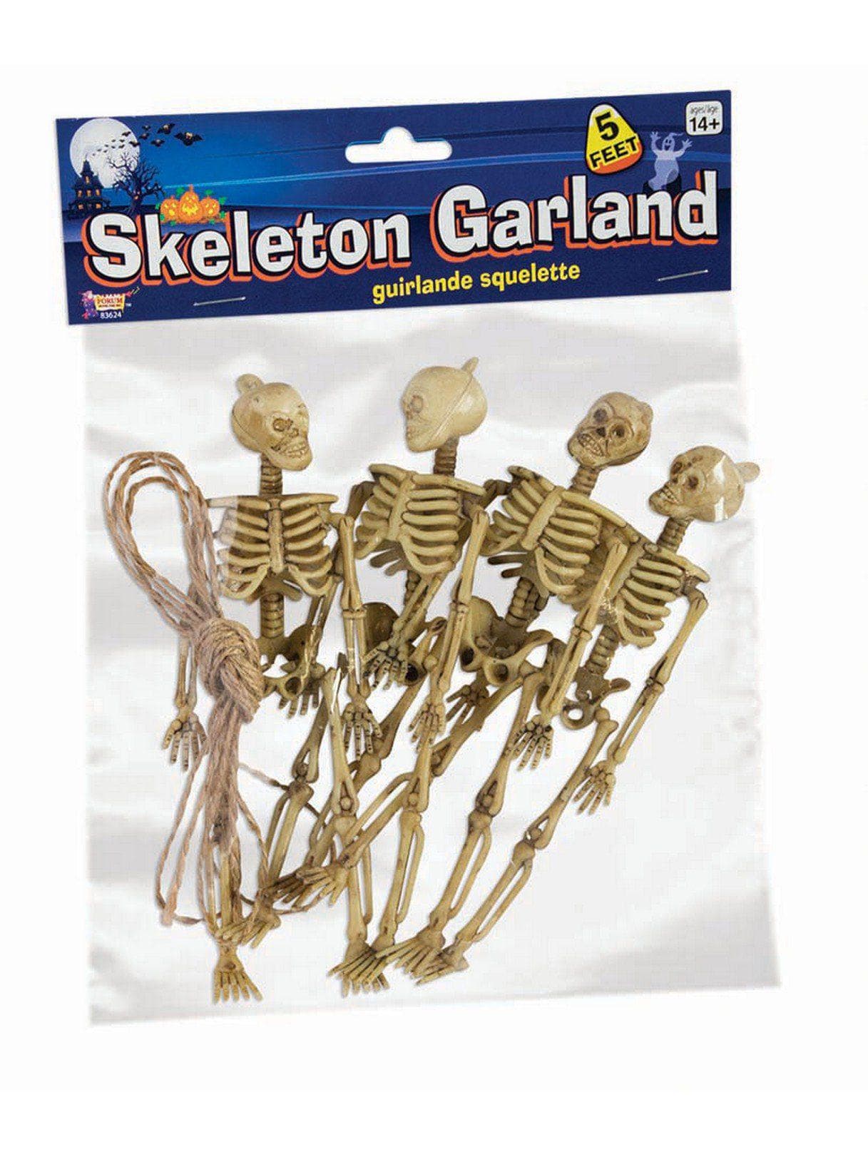 5 Foot Mini Skeleton Garland - costumes.com