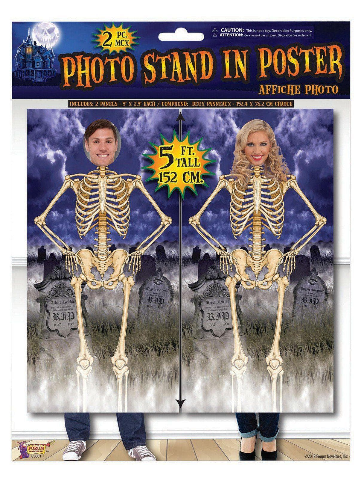 Skeleton Photo Stand-in Poster - costumes.com
