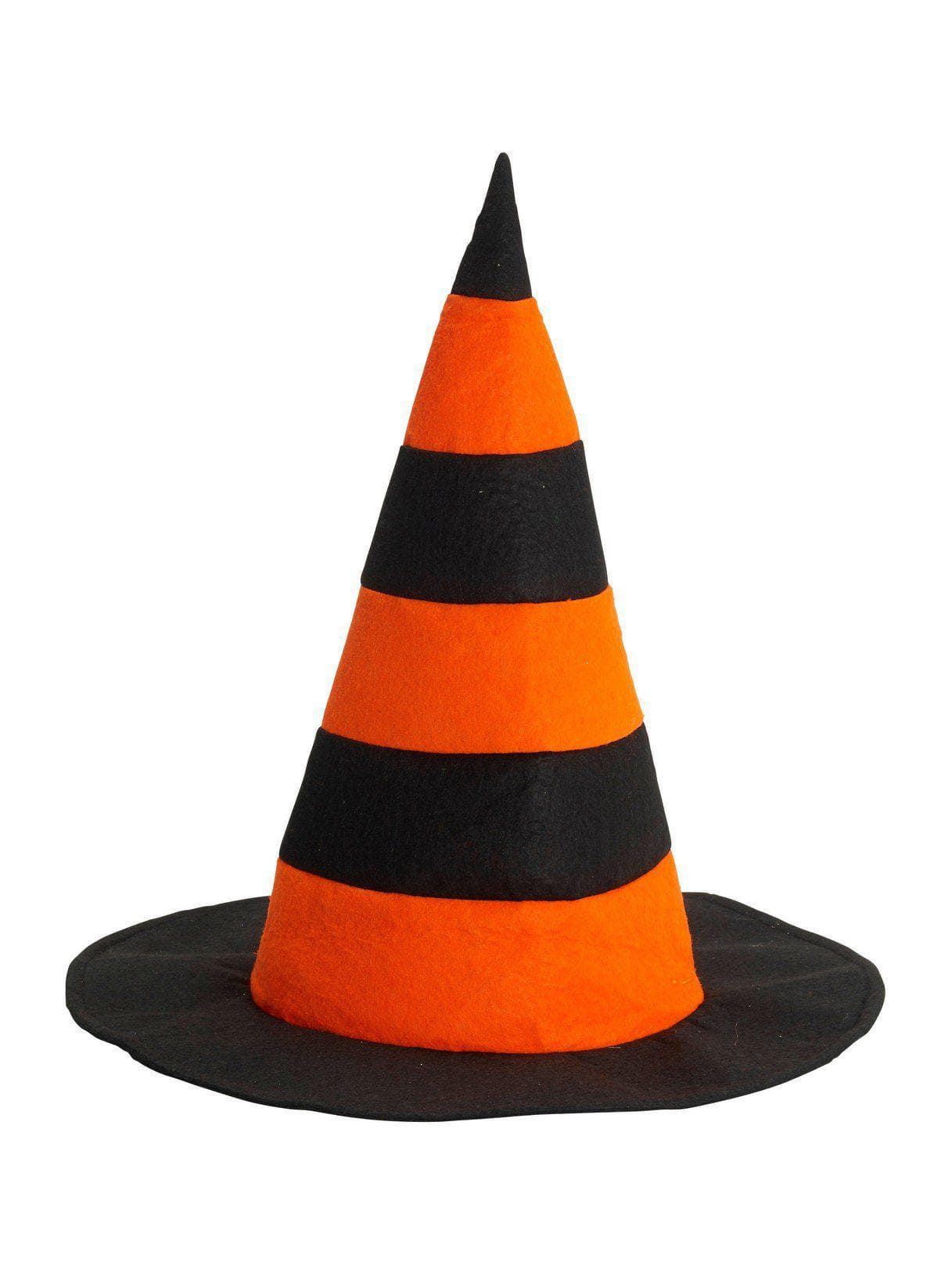 Striped Witch Hat Orange And Black - costumes.com