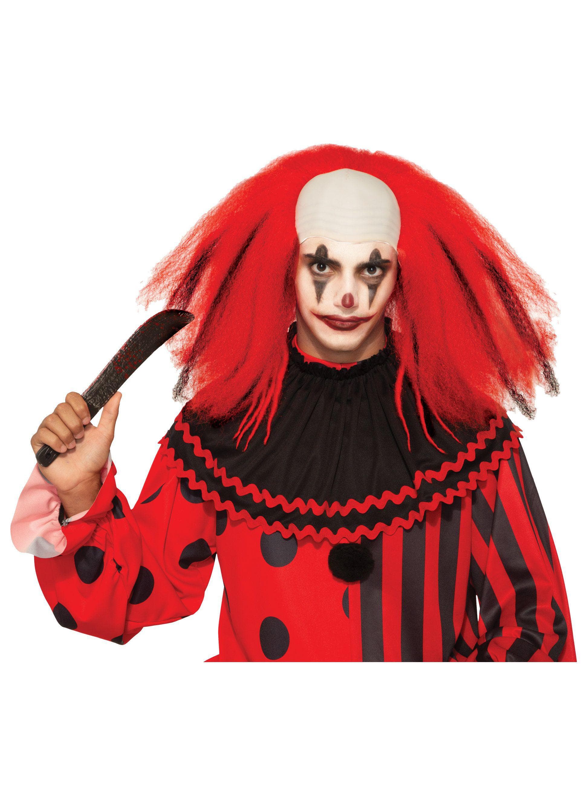 Evil Clown Red Wig - costumes.com
