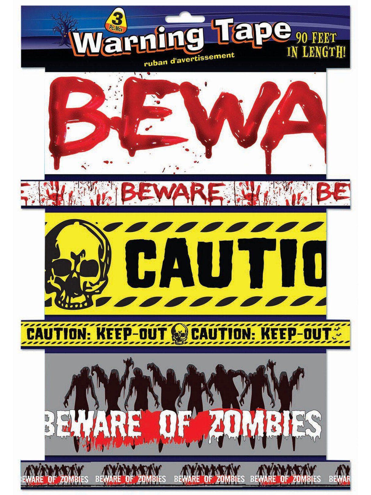 Halloween Beware and Caution Tape Variety Pack - costumes.com