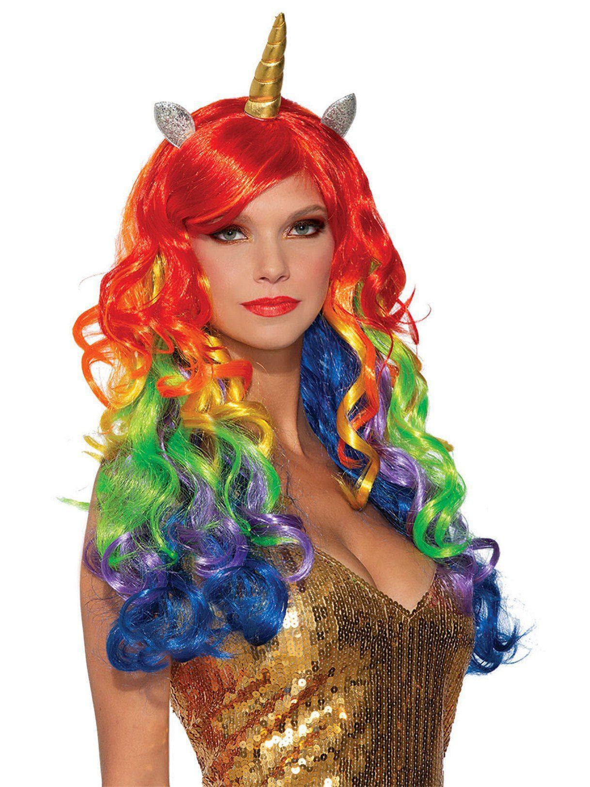 Rainbow Unicorn Adult Wig - costumes.com