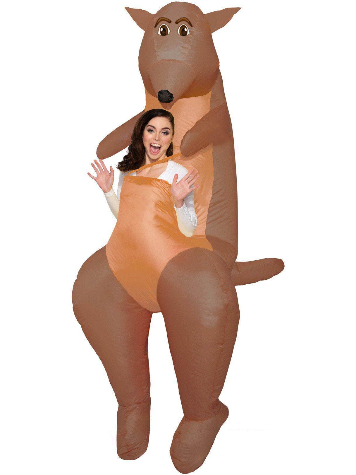 Adult Joey in the Pouch Kangaroo Inflatable Costume - costumes.com