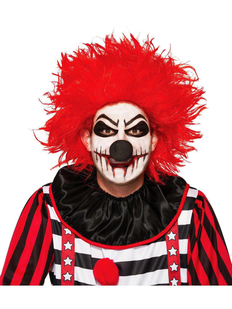 Adult Red Creepy Clown Wig