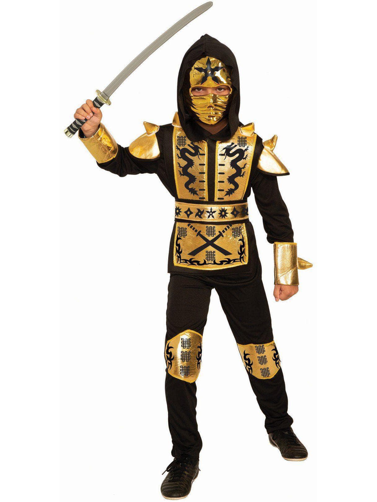 Kid's Golden Ninja Costume - costumes.com
