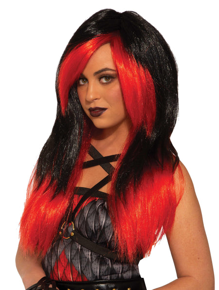 Red/Black Demon Mistress Wig