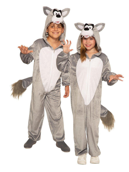 Kid's Wolf Jumpsuit Costume