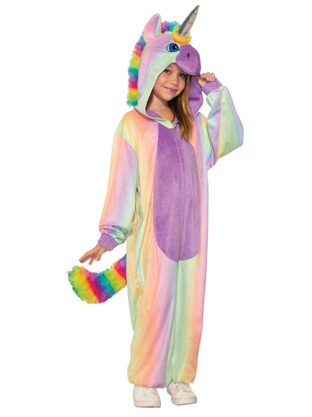 Kid's Rainbow Unicorn Comfywear Costume