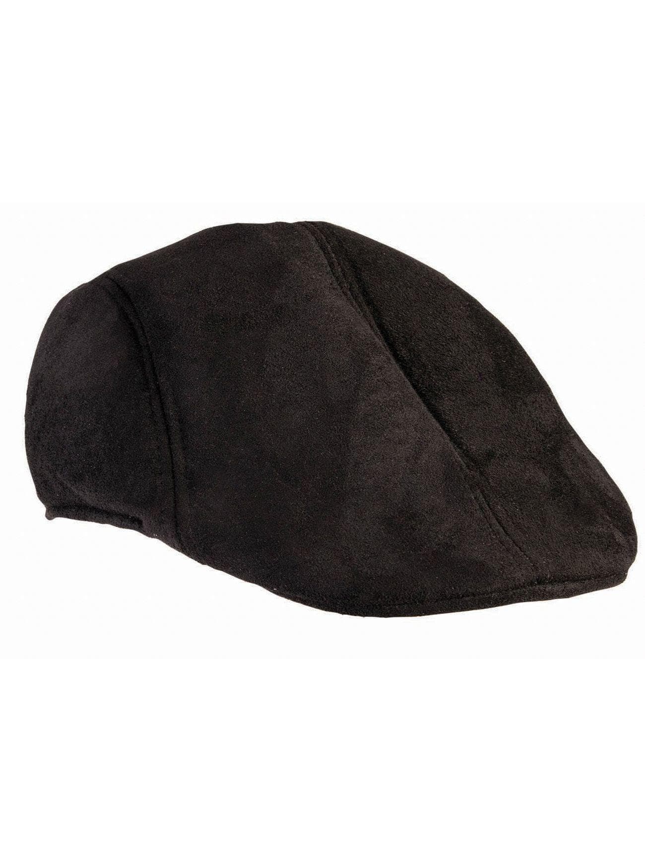 Adult Black Suede Cap - costumes.com