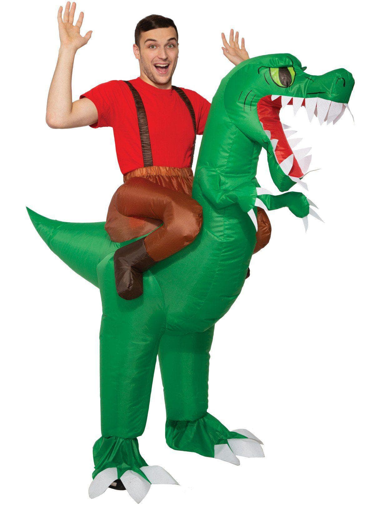Adult Inflatable Ride-A-Dinosaur Costume - costumes.com