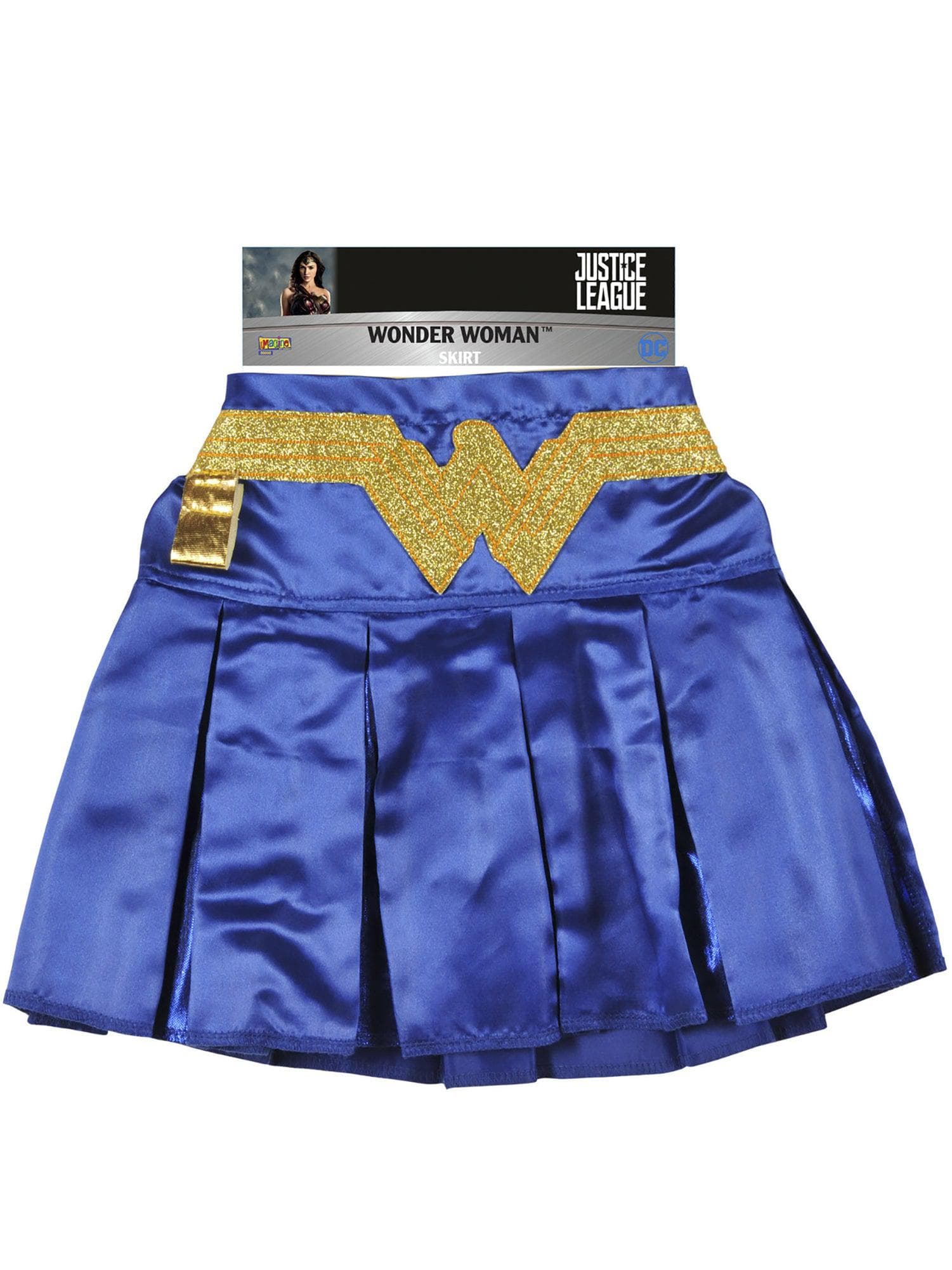 Kid's Justice League Wonder Woman Pleated Skirt - costumes.com