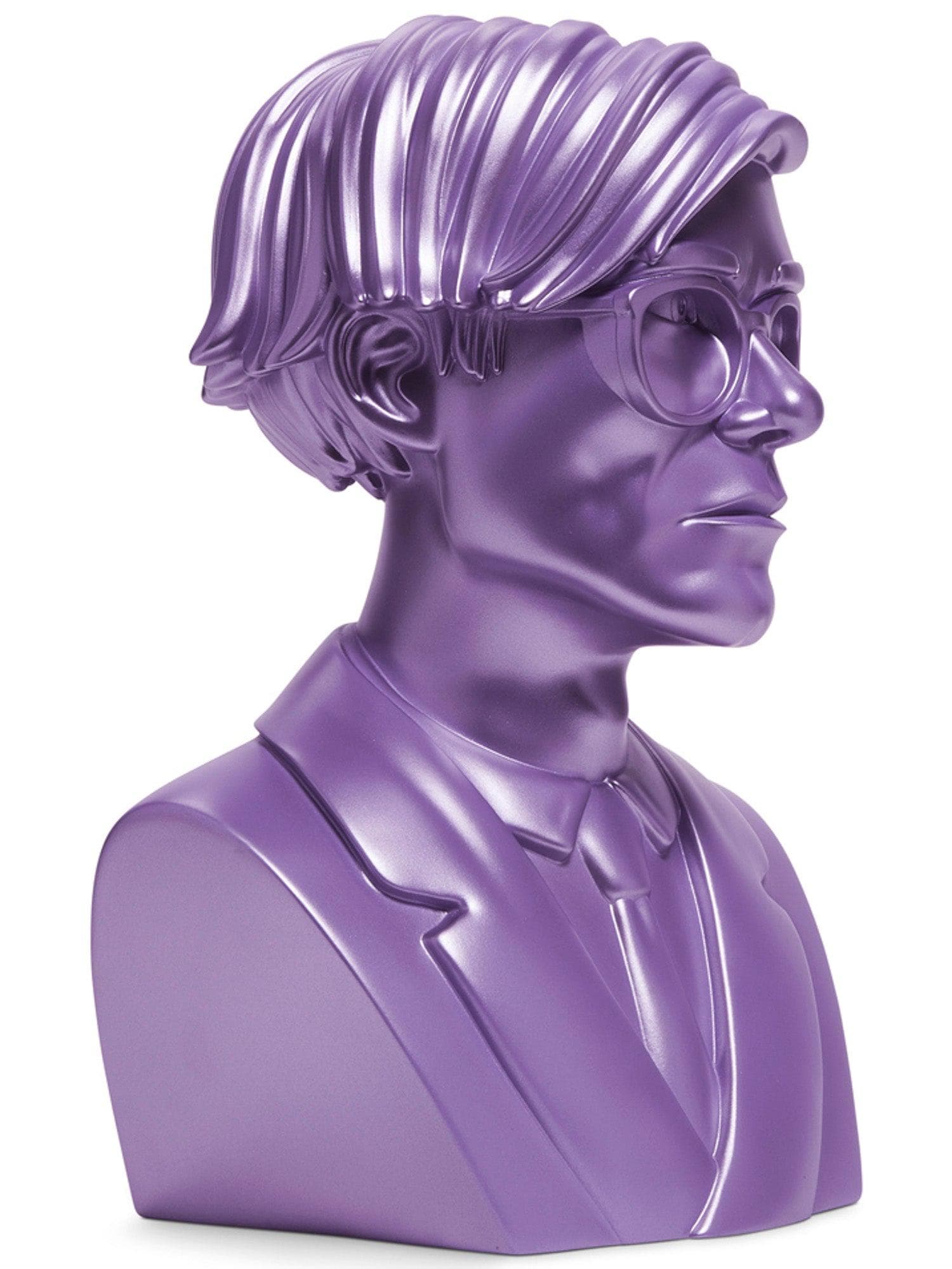 Kidrobot - Andy Warhol 12" The Bust Vinyl Art Sculpture - Con Exclusive Lavender Edition - costumes.com