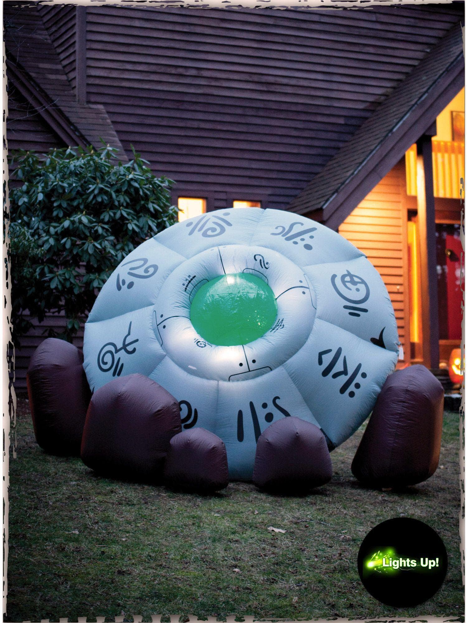 10 Foot Crashed UFO Light Up Halloween Inflatable Lawn Decoration - costumes.com