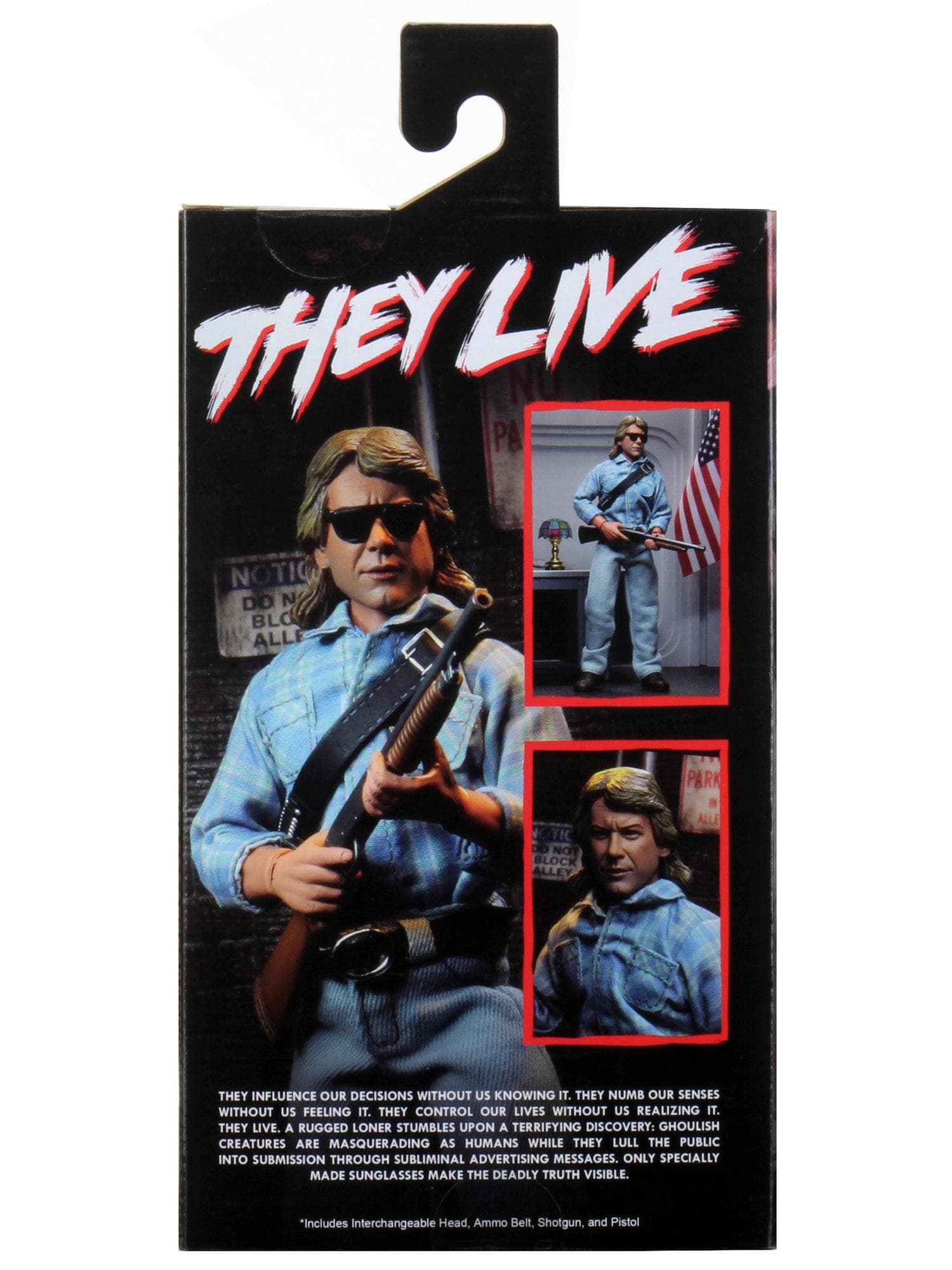 NECA - They Live - 8" Clothed Action Figure - John Nada - costumes.com