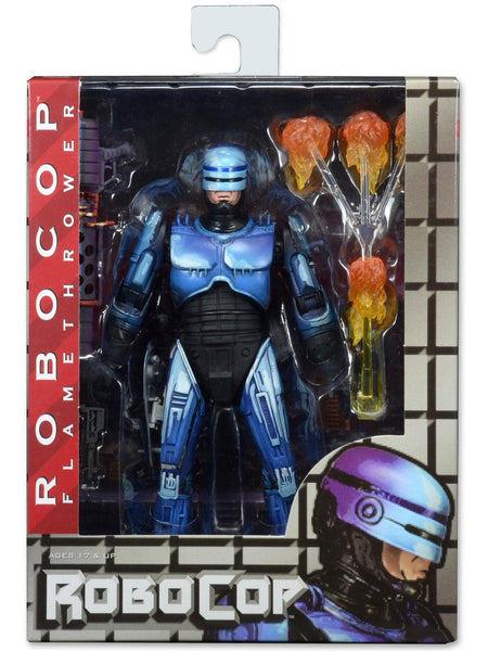 NECA - Robocop Vs Terminator (93' Video Game) - 7 Scale Action Figure - Series 2 Robocop w/ Flamethrower