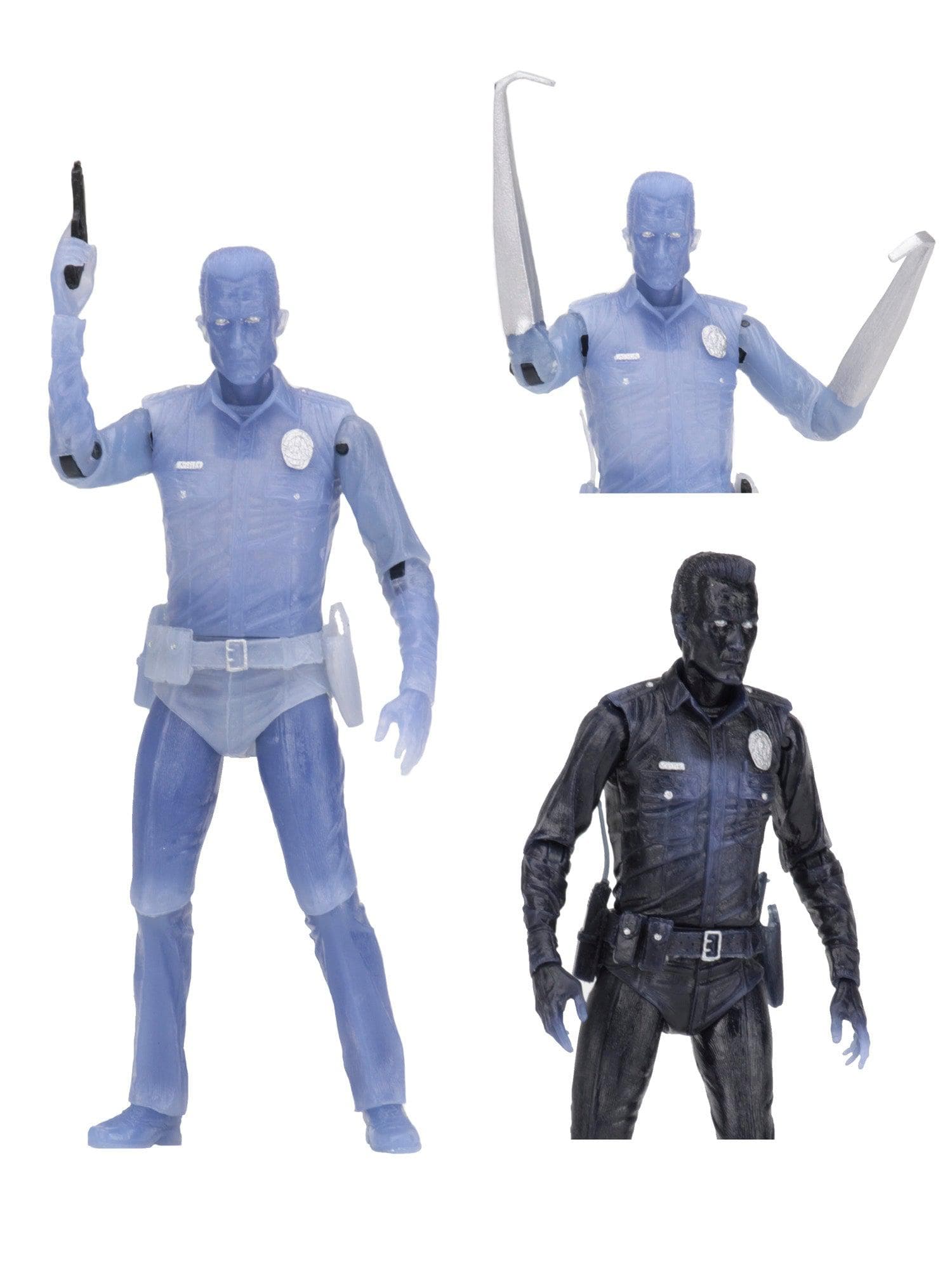NECA - Terminator 2 - 7" Scale Action Figure - White Hot T - 1000 Figure [Kenner Tribute] - costumes.com