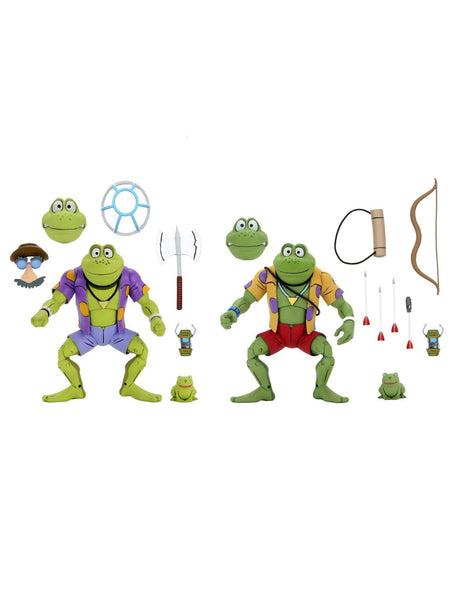 NECA - Teenage Mutant Ninja Turtles (Cartoon) - 7 Scale Action Figure - Genghis and Rasputin Frog 2 Pack