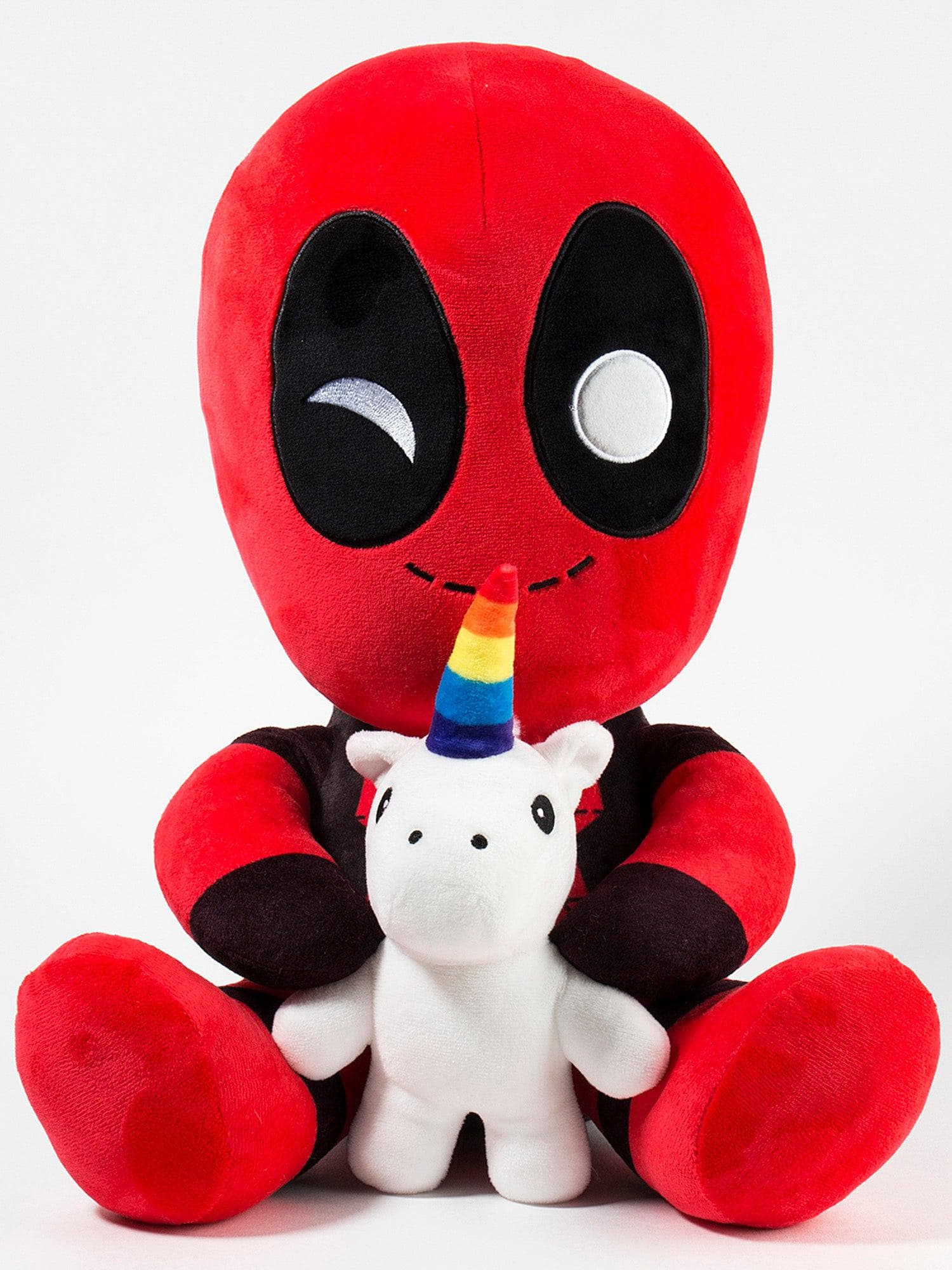 Kidrobot - HugMe Plush - Deadpool with Unicorn - costumes.com