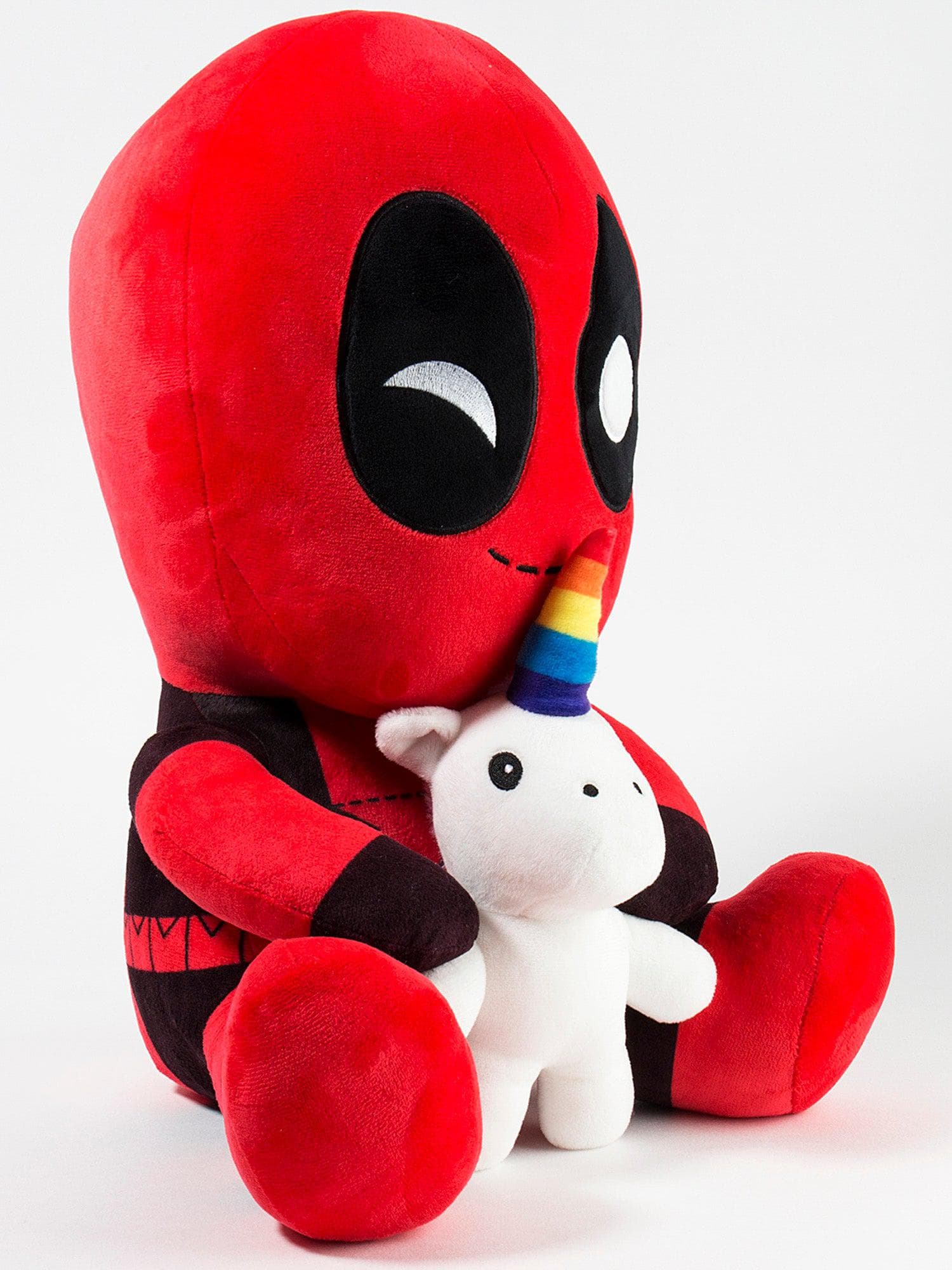 Kidrobot - HugMe Plush - Deadpool with Unicorn - costumes.com