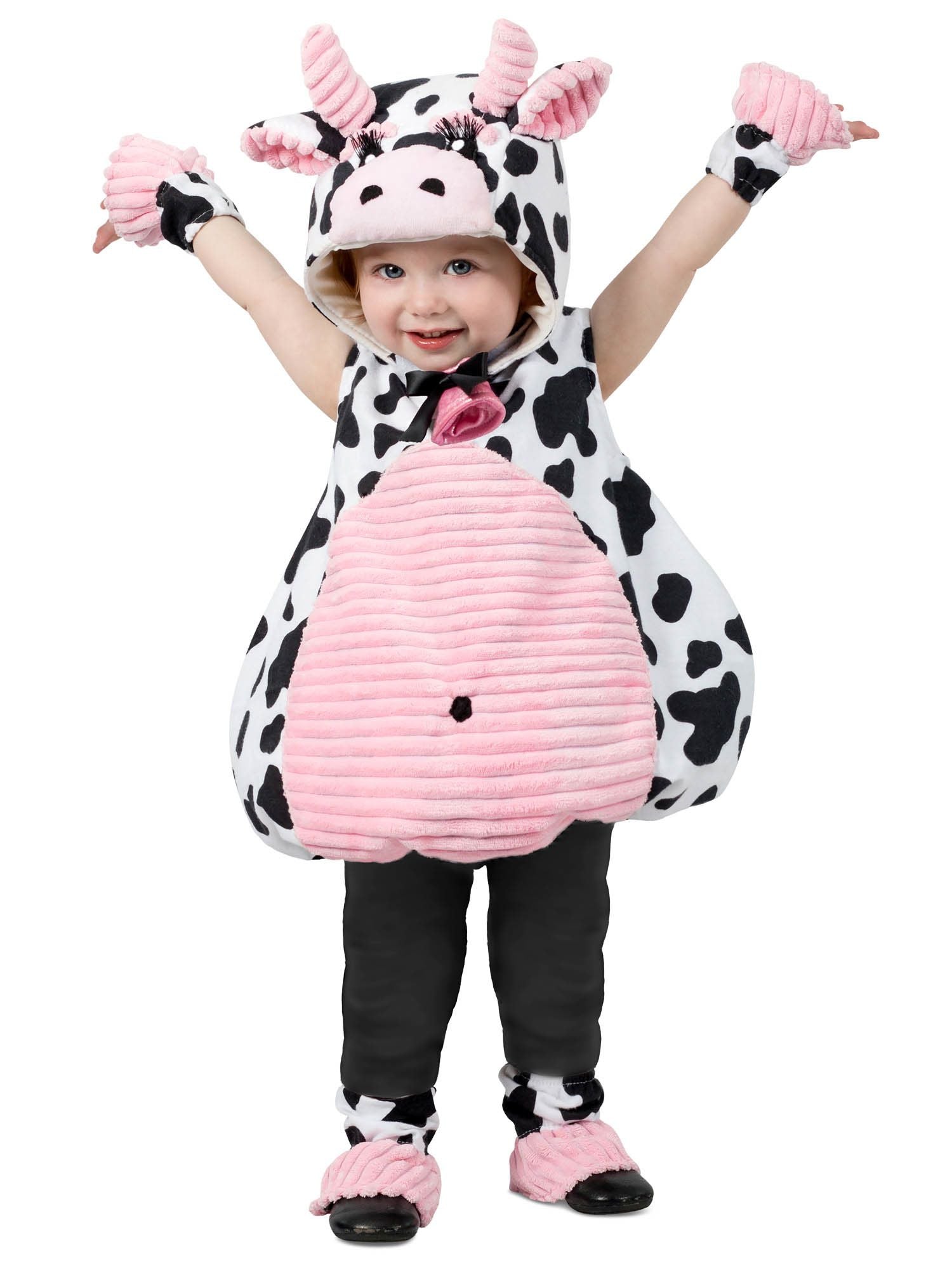 Baby/Toddler Pink Belly Cow Costume - costumes.com