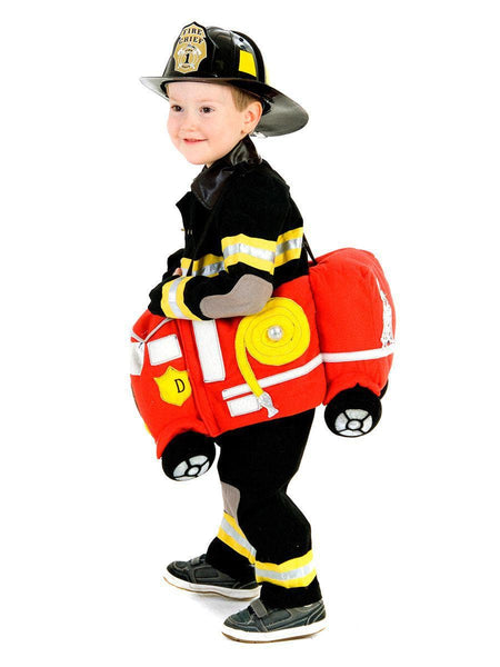Baby/Toddler Deluxe Plush Ride In Firetruck Costume