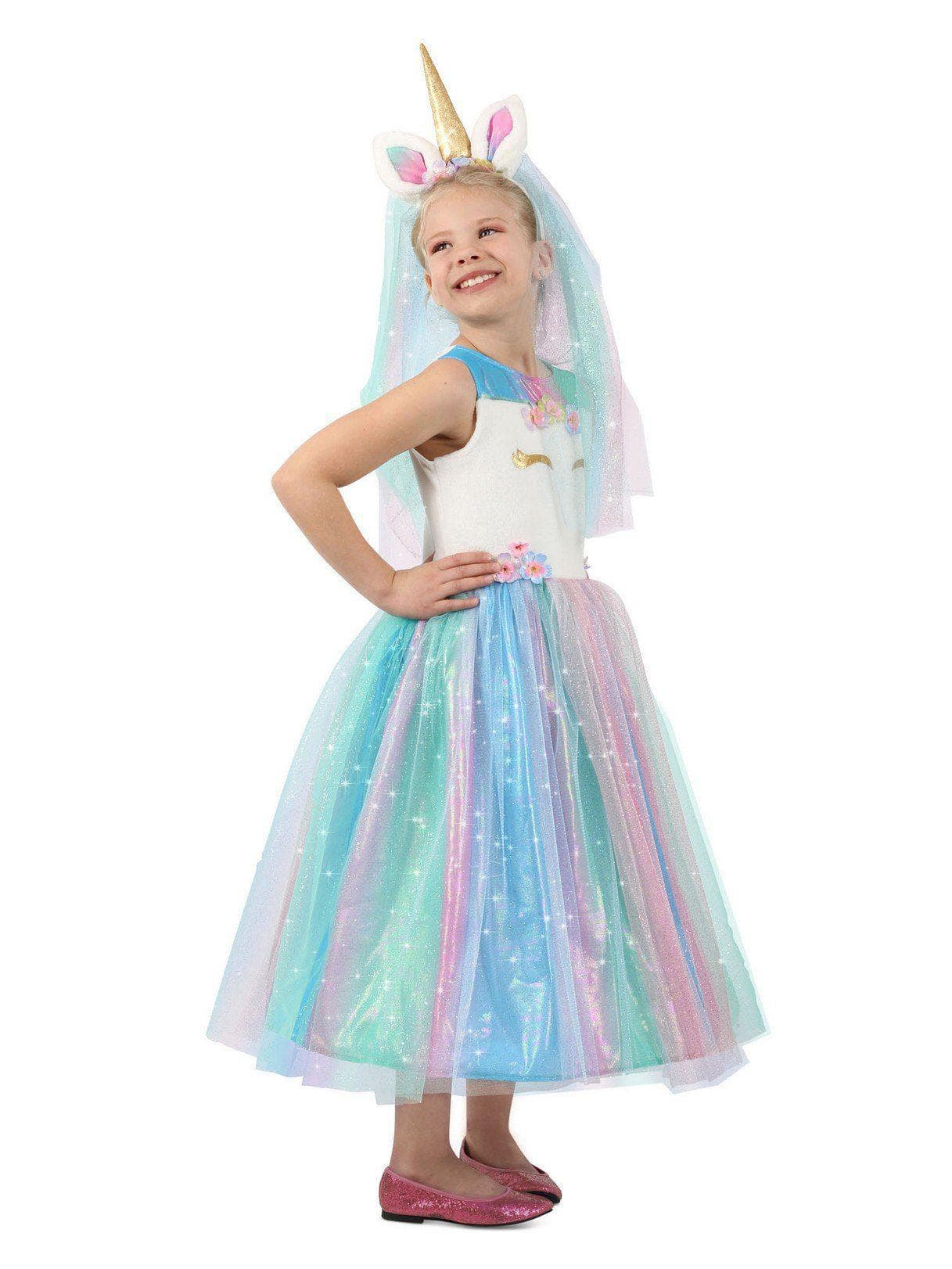Kid's Lovely Lady Unicorn Dress Costume - costumes.com