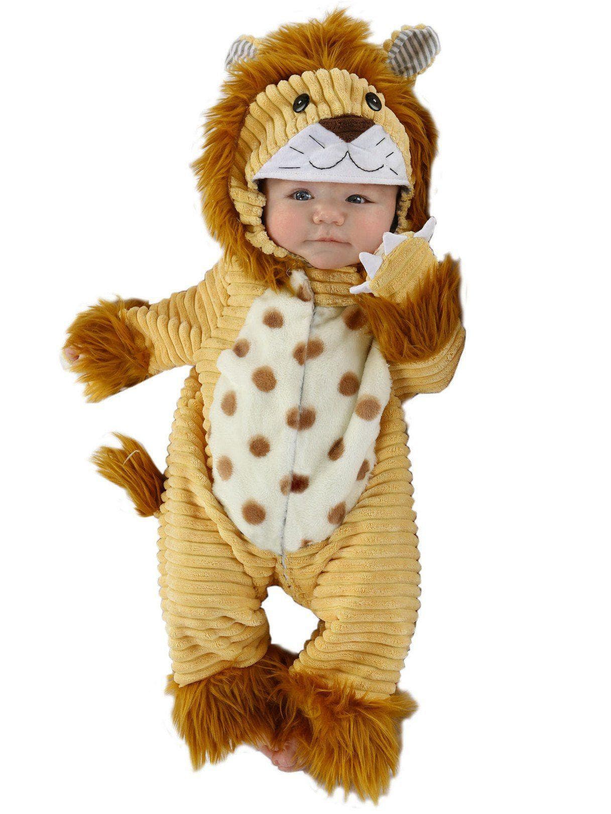 Safari Lion Hooded Jumpsuit for Babies - costumes.com