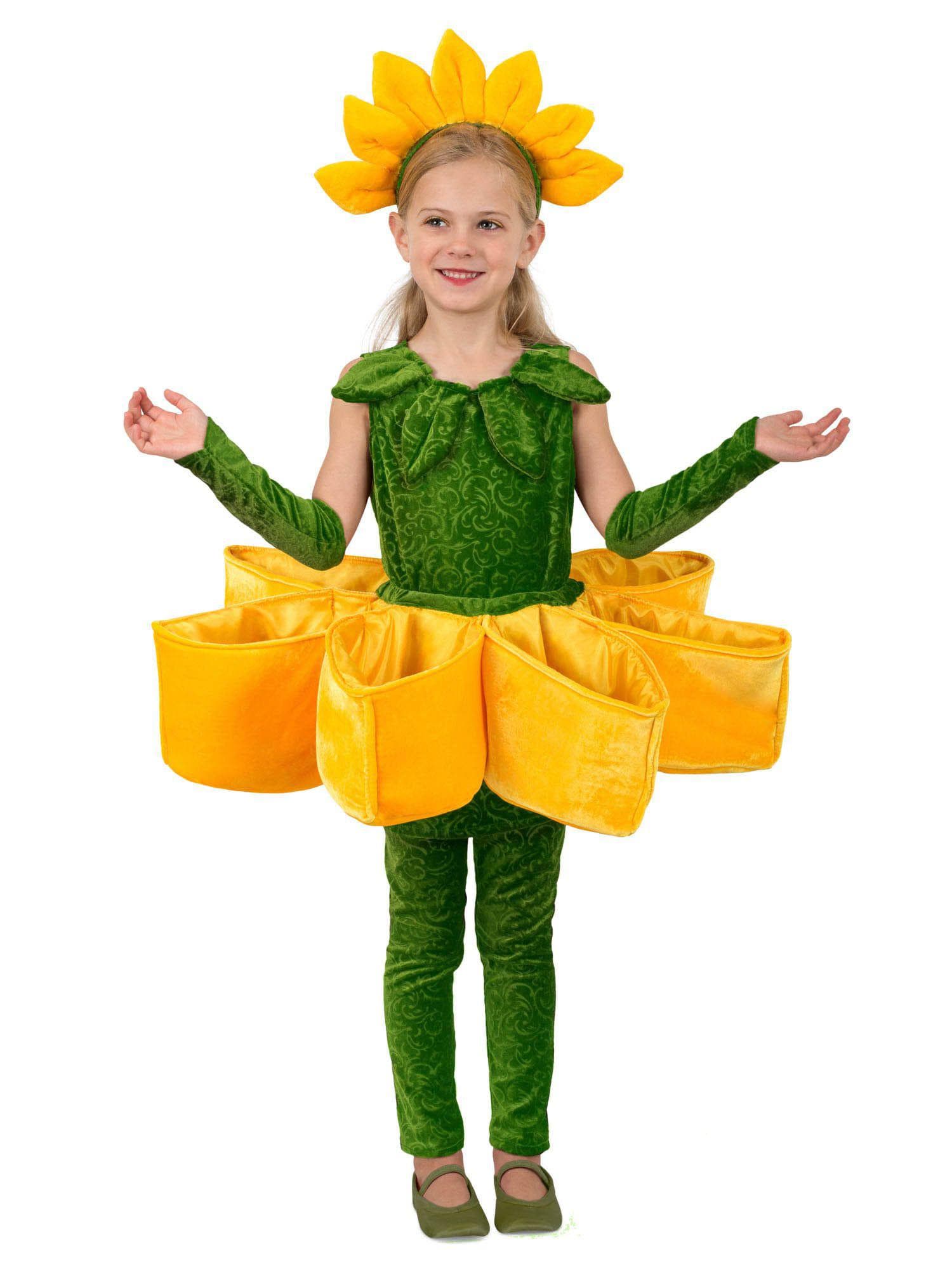 Kid's Sunflower Petal Pocket Costume - costumes.com