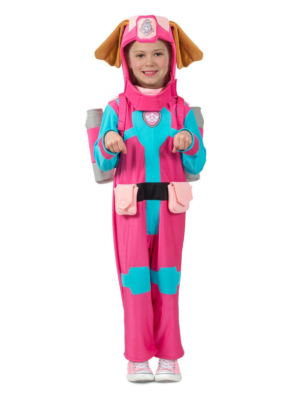 Girls' Paw Patrol Skye Jumpsuit, Headpiece and Backpack - costumes.com