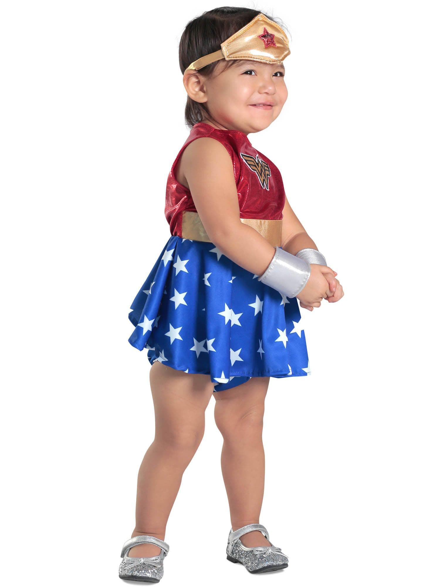 Baby/Toddler Justice League Wonder Woman Dress Costume - costumes.com