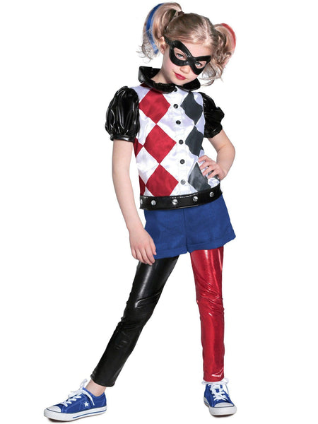 Girls' DC Superhero Girls Harley Quinn Costume - Premium