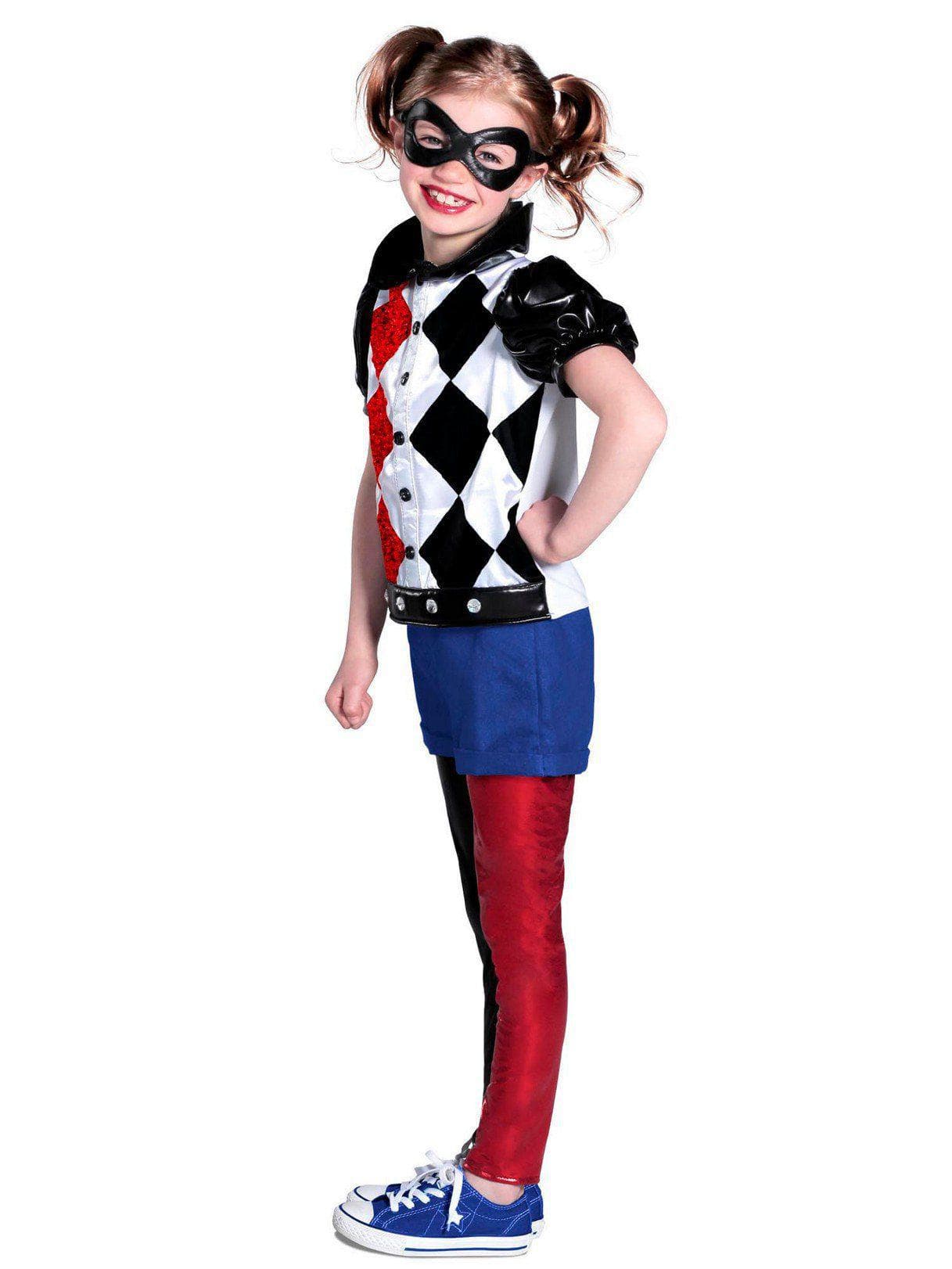 Girls' DC Superhero Girls Harley Quinn Costume - Premium - costumes.com