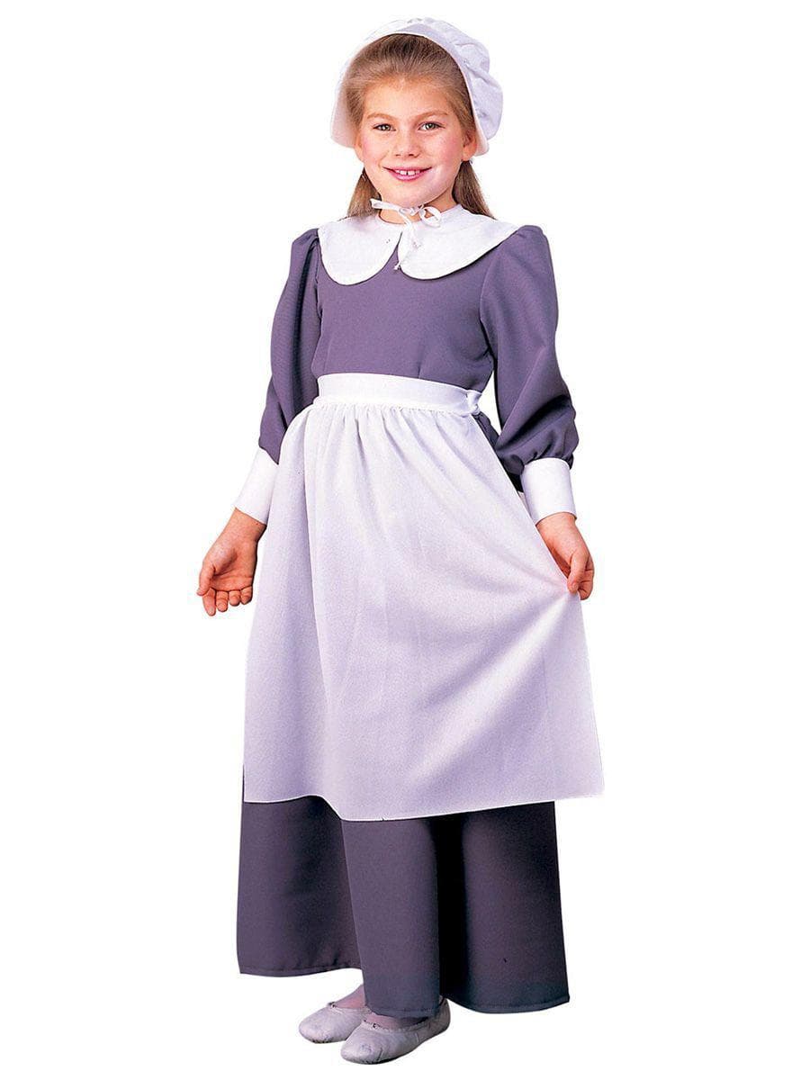 Kid's Colonial / Pilgrim Girl Costume - costumes.com