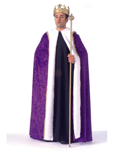 Adult Purple Velvet Royal King Robe