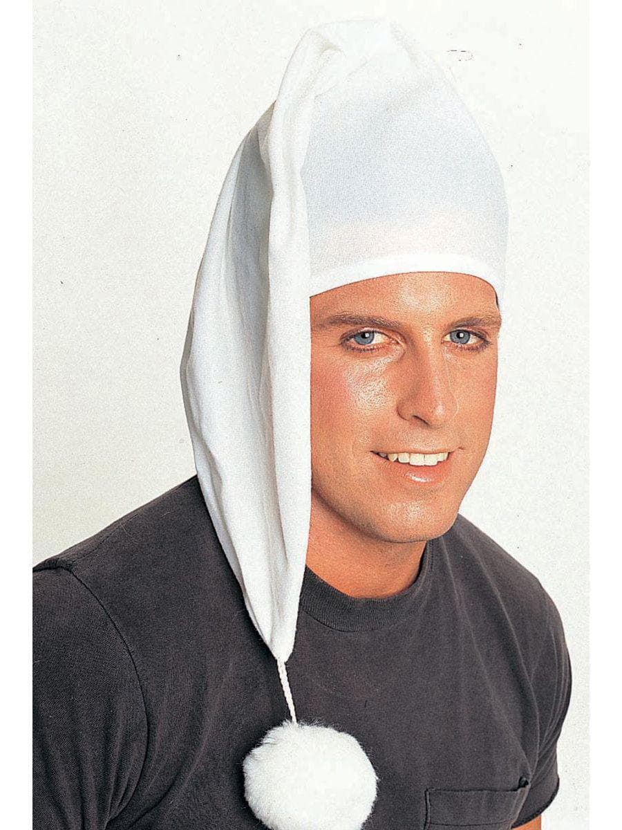 Adult White Old Time Night Stocking Cap - costumes.com