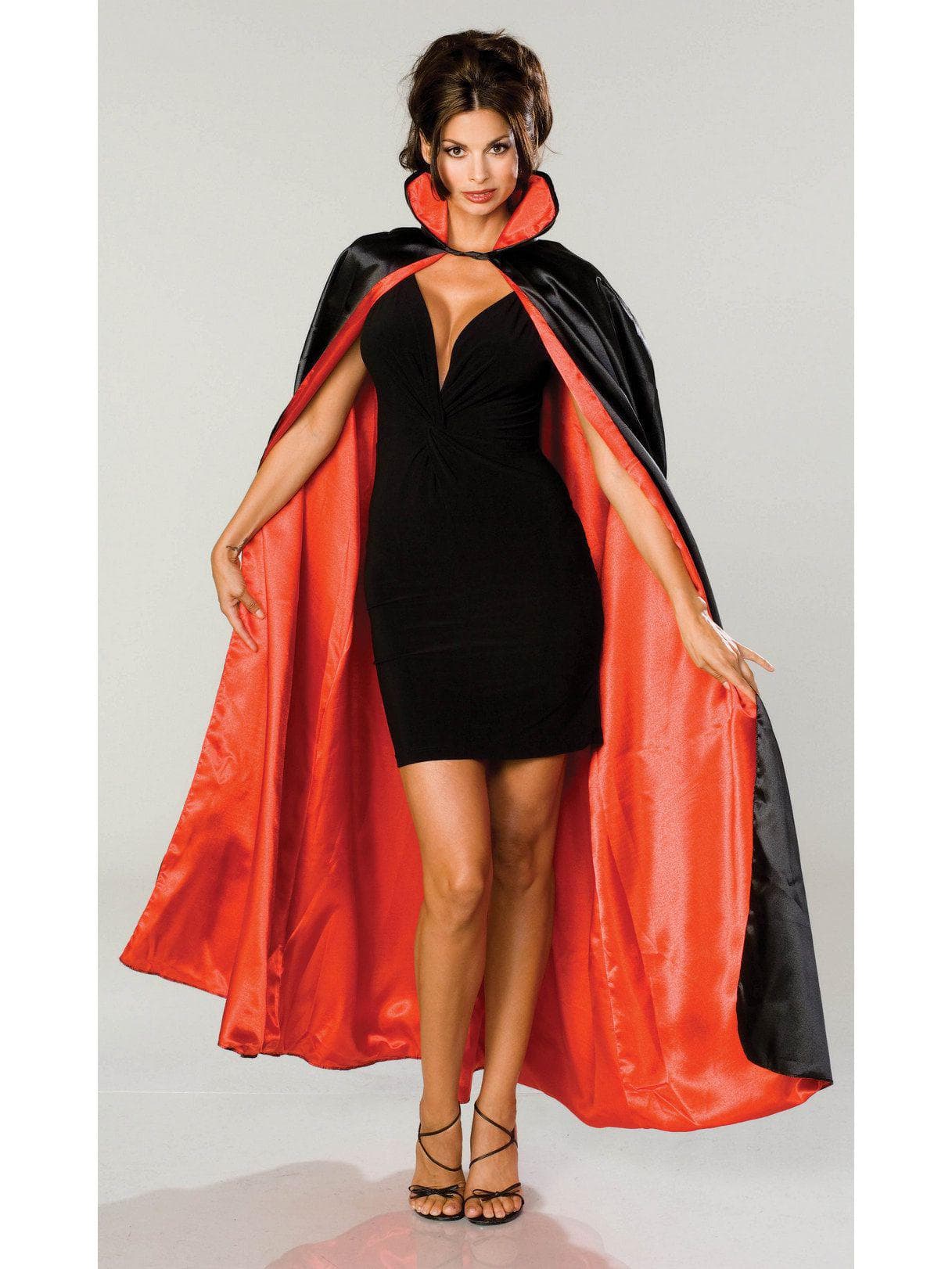 Adult Red and Black Vampire Cape - costumes.com