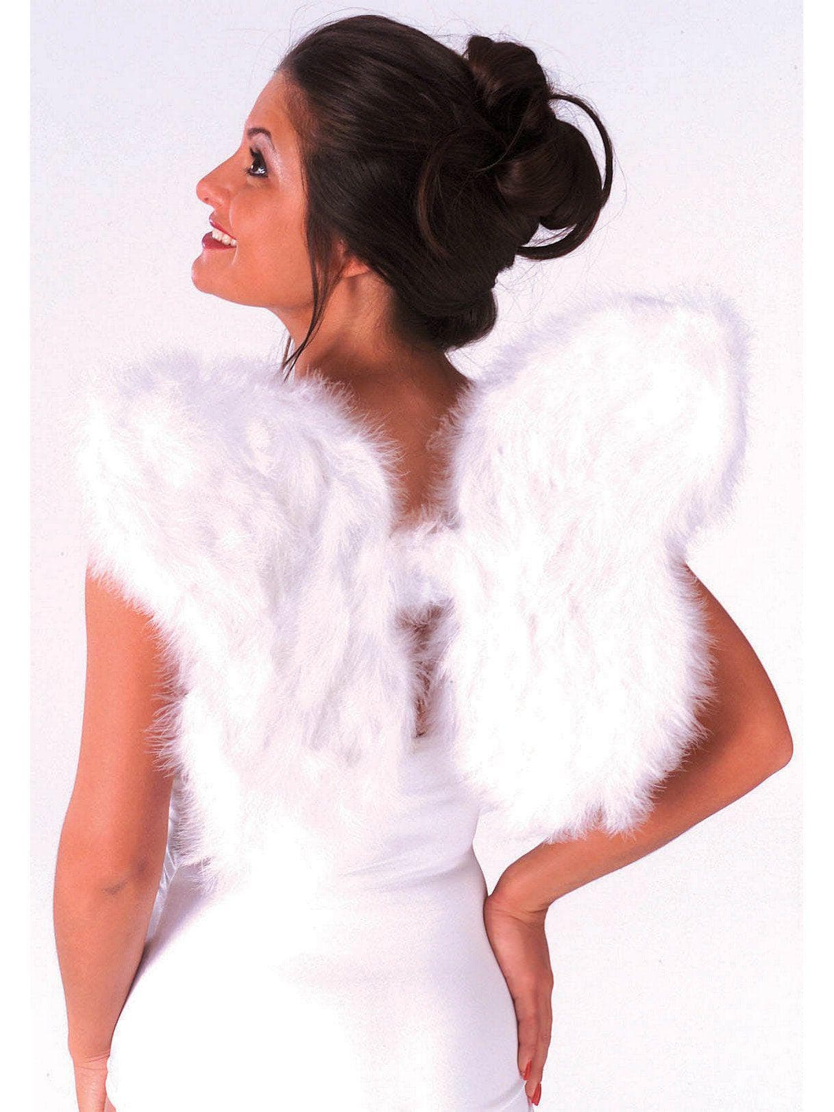 Adult White Heavenly Feather Angel Wings - costumes.com
