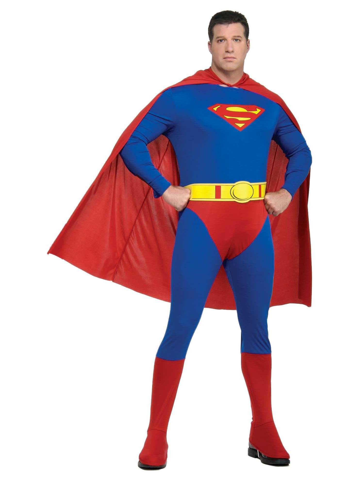 Adult Justice League Superman Plus Size Costume - costumes.com