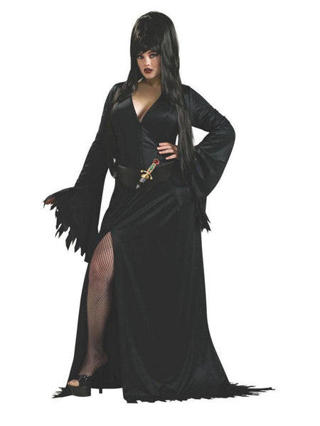 Adult Plus Size Elvira Mistress of the Dark Costume