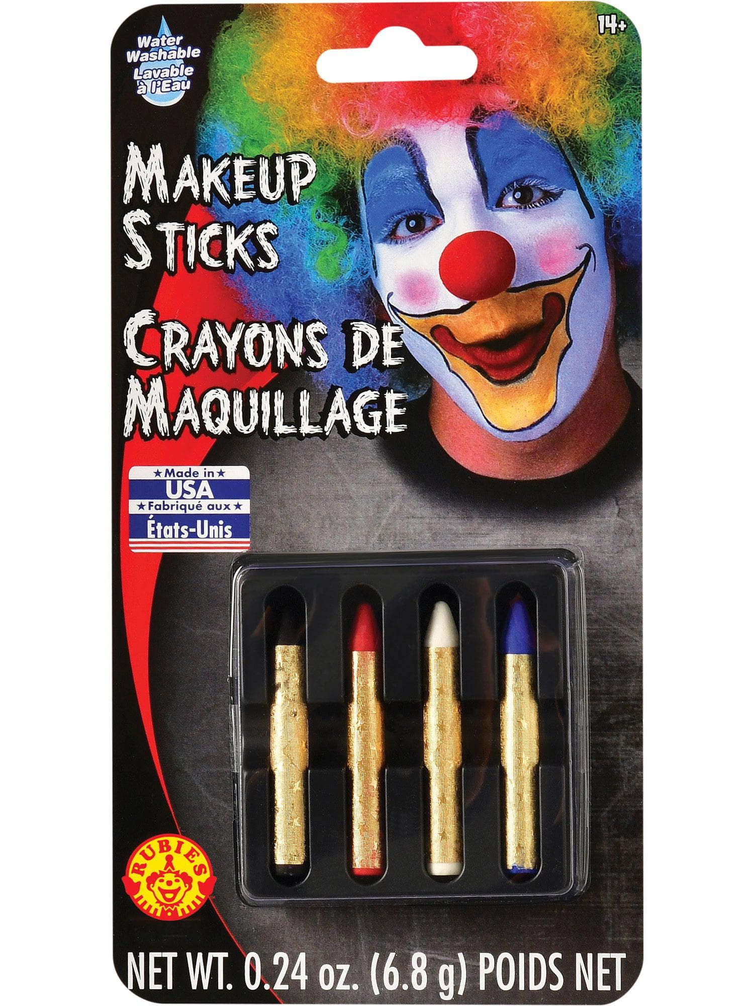 Cream Makeup Crayon Set - 4 Color - costumes.com