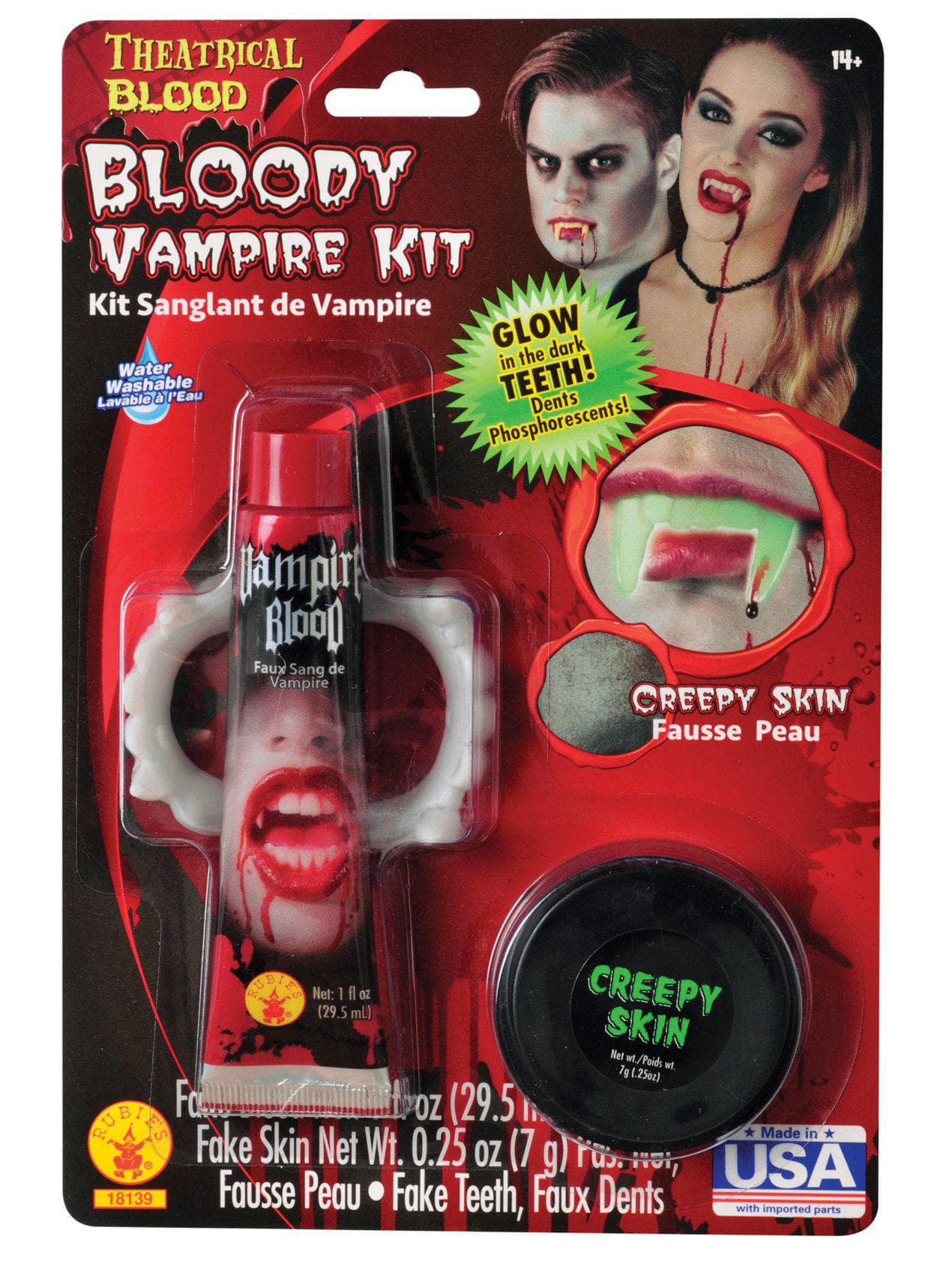 Adult Vampire Makeup and Teeth Set - costumes.com