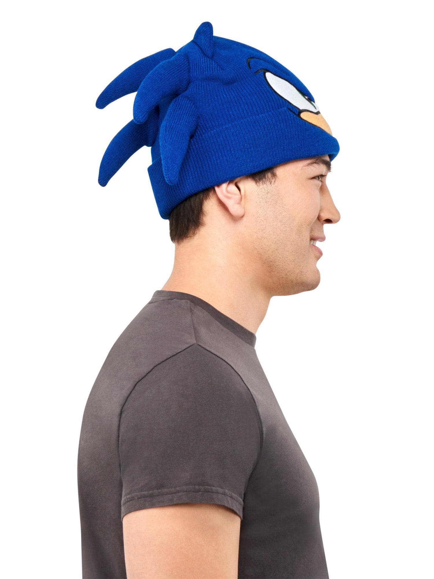 Adult Blue Knit Sonic Hat - costumes.com