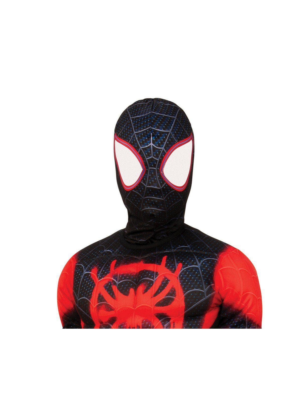Spiderman: Into the Spider Verse Miles Morales Spider Man Fabric Mask Child - costumes.com