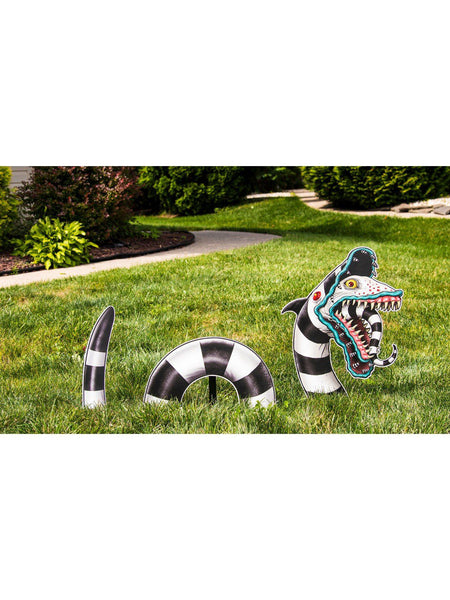 25-inch Beetlejuice Sandworm Groundbreaker Lawn Decoration