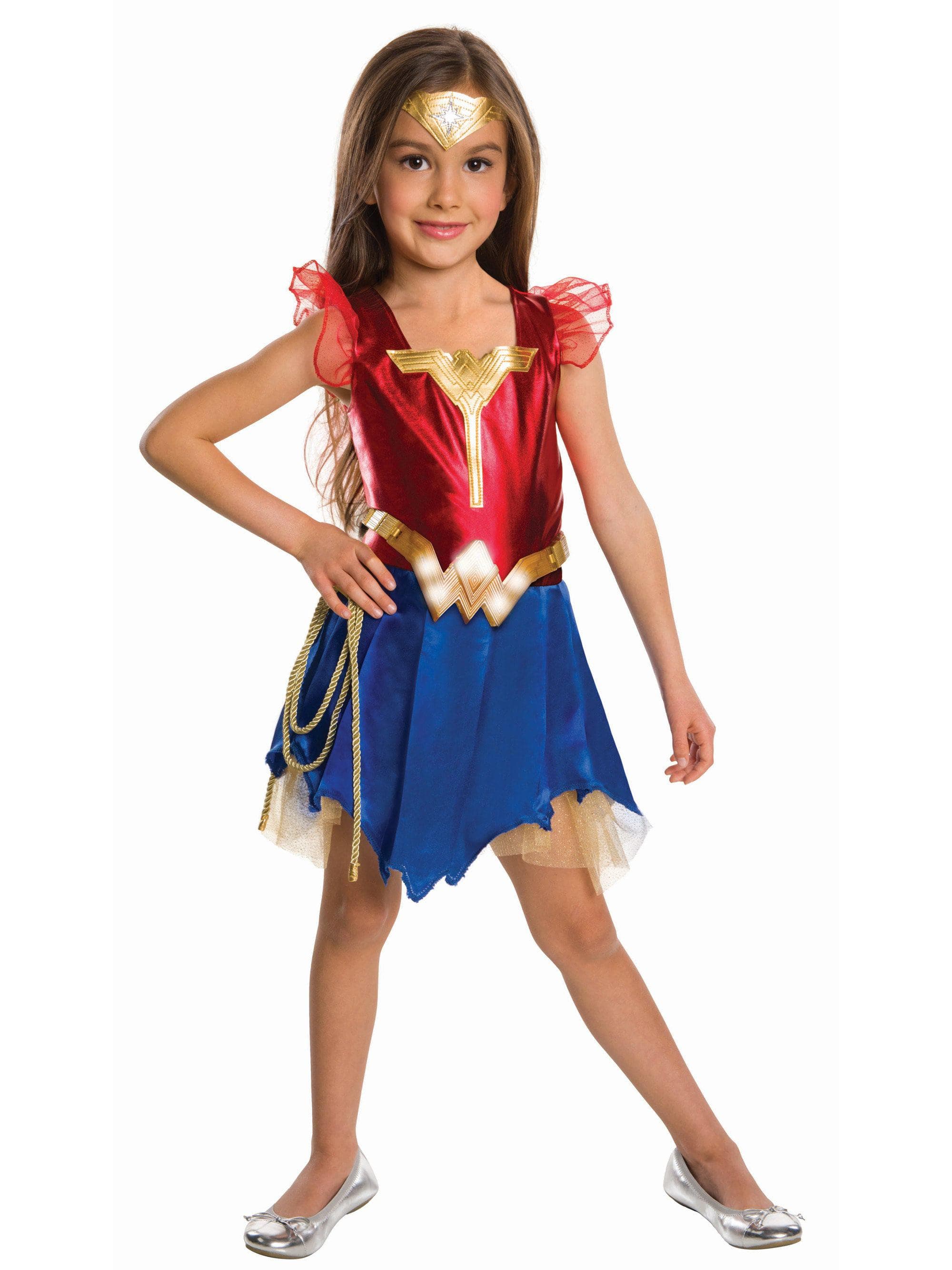 Girls' WW2 Wonder Woman Light Up Belt - costumes.com